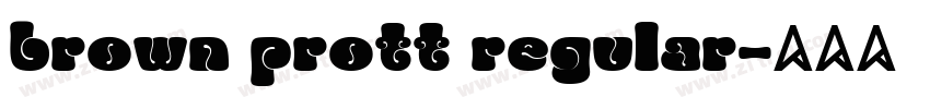 brown prott regular字体转换